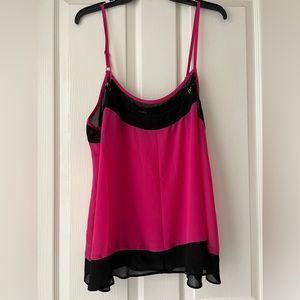 Torrid Tank Cami Pink and Black 2